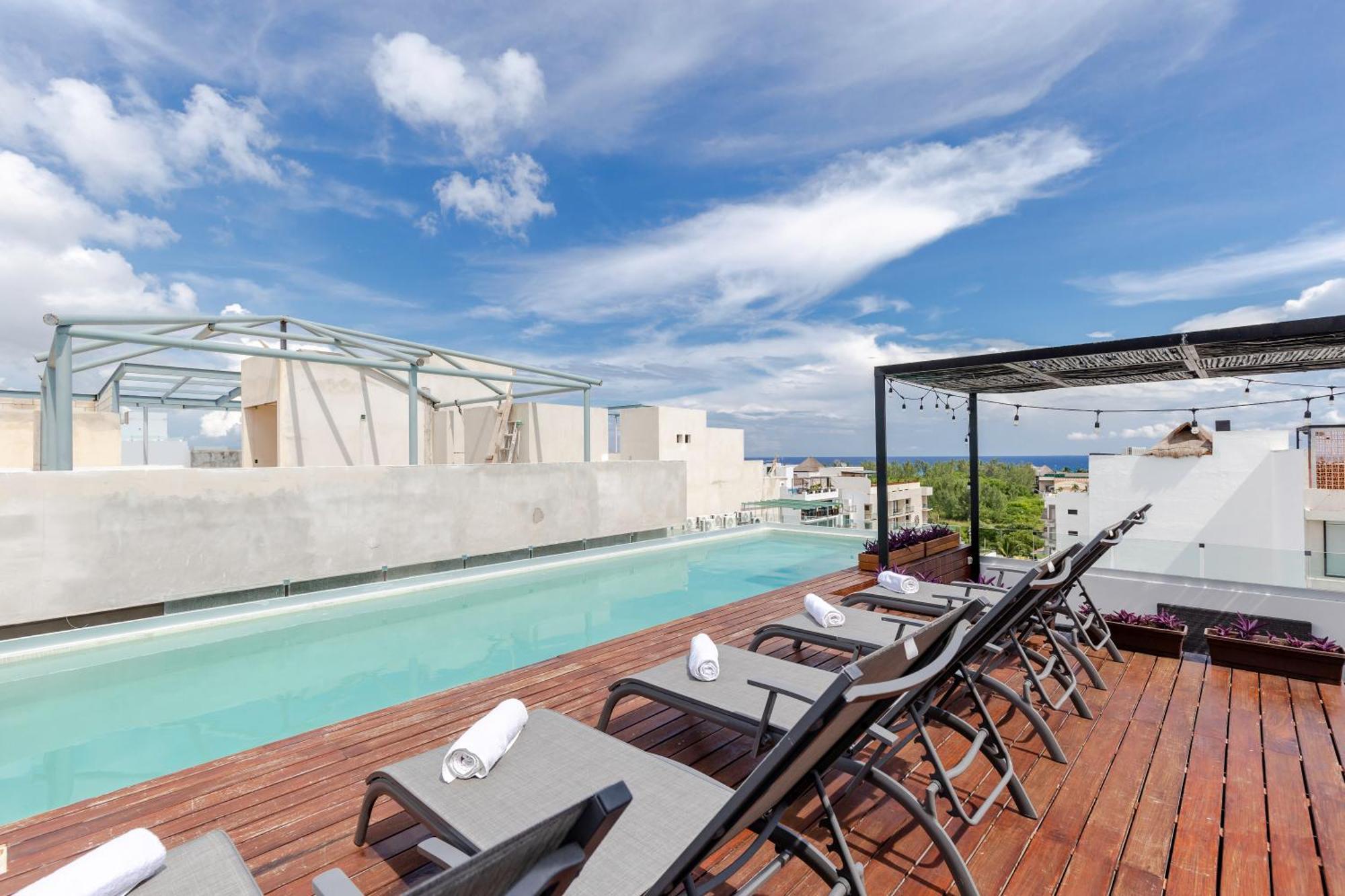 Stylish And Fancy Studio Next To 5Th Av Roof Pool Dk Playa del Carmen Buitenkant foto